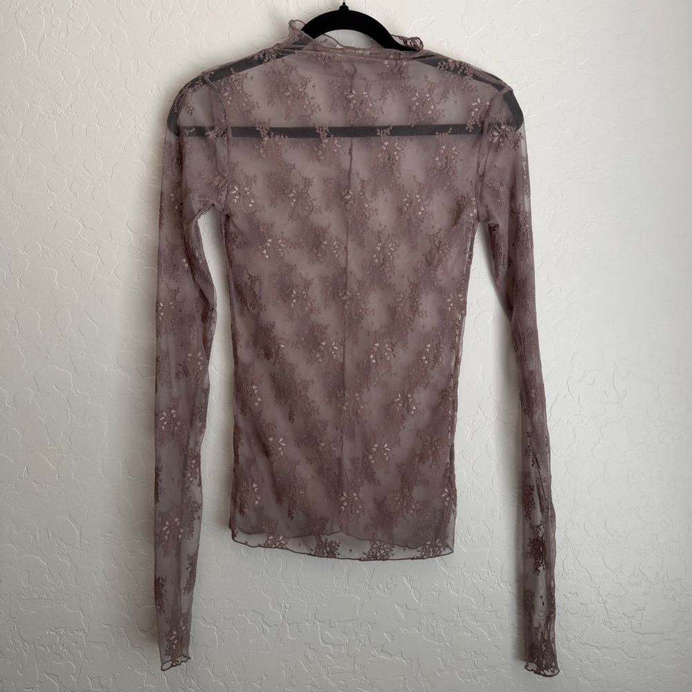 Intimately Free Women's Long Sleeve Lady Lux Layering Top‎ Lavender Gray Small